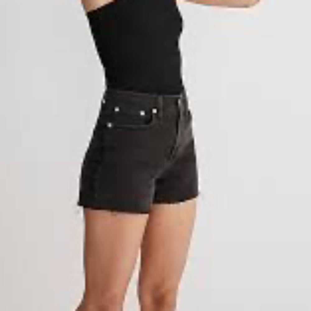 Madewell High Rise denim shorts in lunar wash